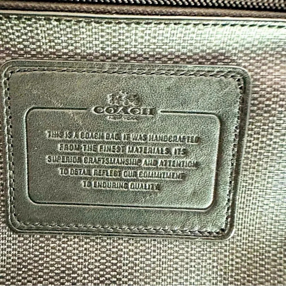 Coach Heritage Check Flight Case Crossbody Bag - Picture 7 of 12